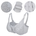 thumbnail image 3 of Sujetador de lactancia para mujer, con encaje suave, cierre frontal, fino, cómodo, sin costuras, para maternidad (gris 40/90), 3 of 14