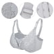 thumbnail image 3 of Sujetador de lactancia para mujer, cierre frontal de encaje suave, bralette de maternidad sin costuras, fino y cómodo (gris 38/85), 3 of 5