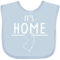 thumbnail image 3 of Inktastic It's Home- State of New Jersey Outline Boys or Girls Baby Bib, 3 of 4