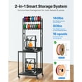 thumbnail image 2 of VEVOR 3D Printer Filament Storage Rack 4-Tier 3D Printer Stand with Storage, 2 of 9