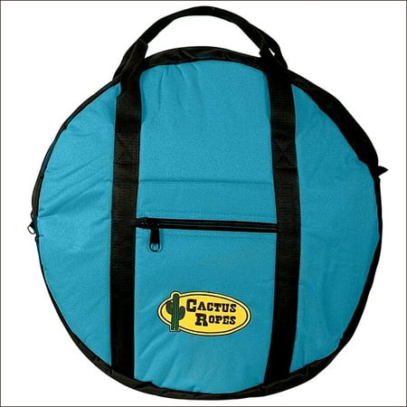 

20X11X11 Cactus Ropes Western Padded Polyster Triple Rope Bag Turquoise