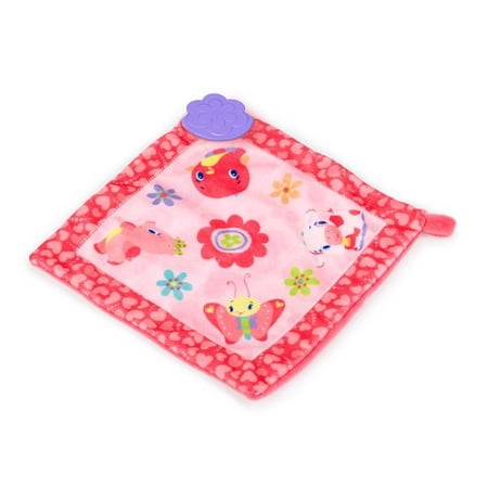 Bright Starts Pretty in Pink Teethe and Bloom Blanket