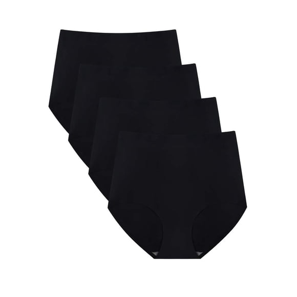 Calzoncillos de cintura alta FallSweet No Show para mujer, paquete de 4