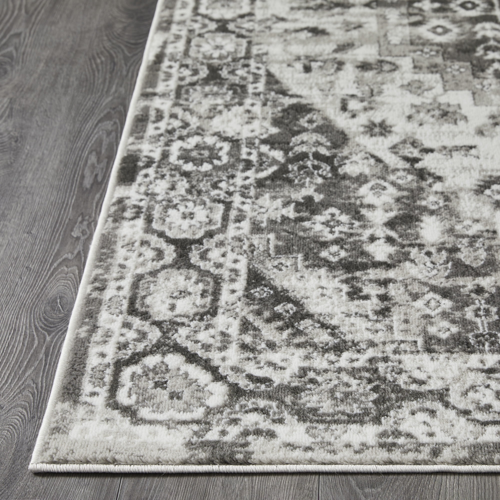 Loomaknoti Rhane Adleigh 4' x 6' Gray Oriental Indoor Area Rug