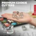 thumbnail image 2 of JEEXI 14 Pack Christmas Cookie Cutters Set, Holiday Winter Xmas Cookies Cutters, Party Baking Supplies, Stainless Steel Gingerbread Man Tree Snowflake Candy Cane Santa Snowman and More, 2 of 10