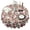 Beige Baseballs With, variant on Baseball Stars Pattern Round Tablecloth 60"x60",Wrinkle Wipeable Table Cloth for Kitchen Dining Room Picnic Patio Party