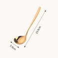 thumbnail image 6 of Ludlz Stainless Steel Soup Spoon Mirror Polishing Long Handle Food Grade Cooking Spoon Multifunctional Colorful Hot Pot Soup Spoon Kitchen Cookware Essential Tool, 6 of 8