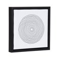 thumbnail image 3 of DesignOvation Olio Concentric Shapes 7.5" x 7.5" Framed Canvas Wall Art Prints, 3 Piece Set, 3 of 6
