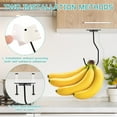 thumbnail image 3 of 2/4 Pcs Banana Hook Metal Banana Hanger with Magnet Base Foldable Banana Holder Multipurpose Banana Holder Hook for Kitchen to Keep Bananas Fresh, 3 of 10