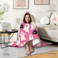 thumbnail image 4 of Wearable Blanket,Halloween Ghosts with Boo Hooded Wearable Flannel Blanket for Adults & Teens,Winter Poncho Shawl Wrap Cape Cozy Anti-Pill,60"x80", 4 of 5