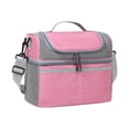 thumbnail image 2 of Portable Lunch Cooler Bag Insulated Lunch Box Tote With Strap Handle Thermal Food Storage Organizer Office Travel Picnic Camping Outdoor Reusable Meal Carrier Storage Bag, 2 of 7