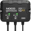 NOCO Genius GENPRO10X2, 2-Bank, 20-Amp (10-Amp Per Bank) Automatic Waterproof Smart Marine Charger, 12V Onboard Battery Charger, Battery Maintainer and Battery Desulfator with Temperature Compensation