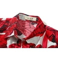thumbnail image 3 of SSLR Womens Hawaiian Shirts Floral Blouses Short Sleeve Button Down Shirts, 3 of 7