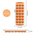 thumbnail image 7 of Ice Cube Tray 2 Pack, Cute Cat Shaped Ice Cube Mold,Fun Ice Tray for Make ice cube,Candy, Chocolate Mold, Easy Release, BPA free, Dishwasher Safe Orange, 7 of 7