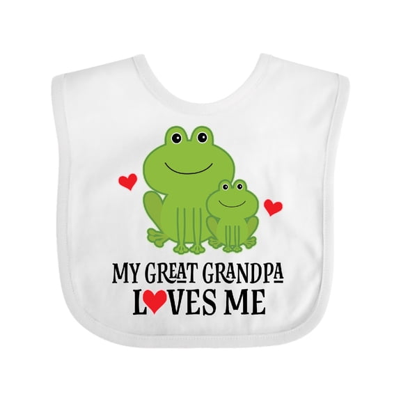 Inktastic My Great Grandpa Loves Me Boys Gift Boys Baby Bib