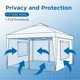 thumbnail image 5 of Carpa Plegable para Exteriores Grande 3.6m x 3.6m - Tienda de Almacenamiento con Protección UV y Resistente al Agua - Marco de Acero Reforzado y Tela 150D Silver Oxford - Uso Profesional en Eventos, 5 of 6