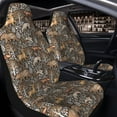 thumbnail image 2 of Uemuo Moose fox bear leaf tree Pattern Car Seat Covers for Front Seats Waterproof Seat Covers for Cars, Universal Auto Front Seats Protector Fits for Car-1, 2 of 6