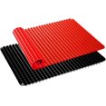 thumbnail image 1 of Tapete de silicona para hornear, 40 x 28 cm, antiadherente, apto para uso alimentario, plegable y resistente al calor, ideal para horno, parrilla, barbacoa, asar y hornear pasteles, color negro y, 1 of 7
