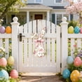 thumbnail image 5 of Garlands for Decoration Easter Rabbits 2D Wood Door Sign Hanging Wreath Decoration Wood Home Welcome Door Sign, 5 of 7