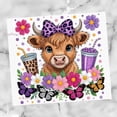 thumbnail image 2 of Highland Cow 20oz Tumbler , 20oz Quencher Sublimation Templates, Cute Highland Cows 20oz Tumbler, 2 of 3