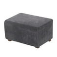 thumbnail image 3 of Duety Stretch Footstool Slip covers Rectangle Footrest Protector Storage Ottoman Cover, 3 of 11