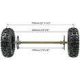 thumbnail image 2 of 29" Go Kart Rear Axle Kit +Front End Steering Shaft Assembly+ Brake + 4.10-6" Wheels Tires +48V 1800W Brushless Electric Motor Kit for Go Kart ATV Quad Buggy Drift Trike 4 Wheeler, 2 of 9