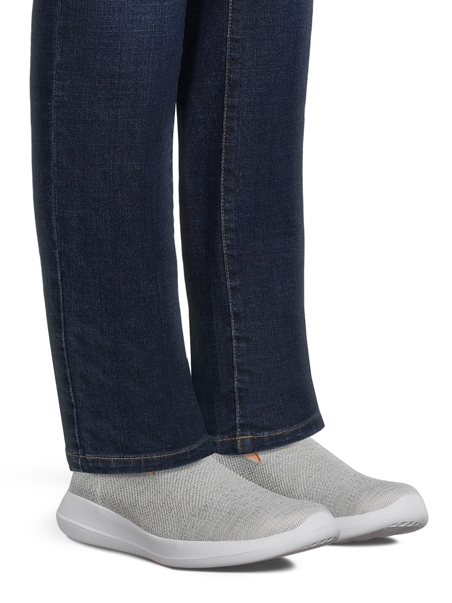 Athletic Works Women's Comfort Low Vamp Slip On Sneaker (Wide Width Available), Size 7W-12W