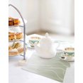 thumbnail image 4 of Sage Green Geometric Kitchen Dish Towels for Drying Dishes Set of 3, Modern White Stripe Distortion Art Waffle Weave Microfiber Hand Tea Bathroom Towels Quick Dry & Absorbent Towel 12x12, 4 of 7
