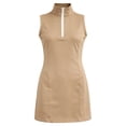 thumbnail image 2 of Kiijoy Girls Sleeveless Tennis Golf Dress Solid Stand-Up Collar A Line Dress, Sizes 4-15, 2 of 5