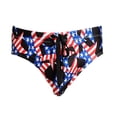 thumbnail image 2 of Día de la Independencia con cordones para hombre, bañador estampado, pantalones de chándal de playa, calzoncillos para hombre Fridja  nalpqowj45031, 2 of 4
