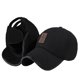 thumbnail image 1 of Gorra de Béisbol de Lana Mezclada con Orejera Cálida Correa Ajustable para Negro Sunnimix Espesar gorra de baloncesto, 1 of 6