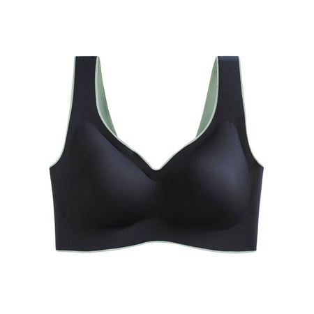 

Women Sports Vest Match Color Breathable V-Neck Push-Up Seamless Underwear