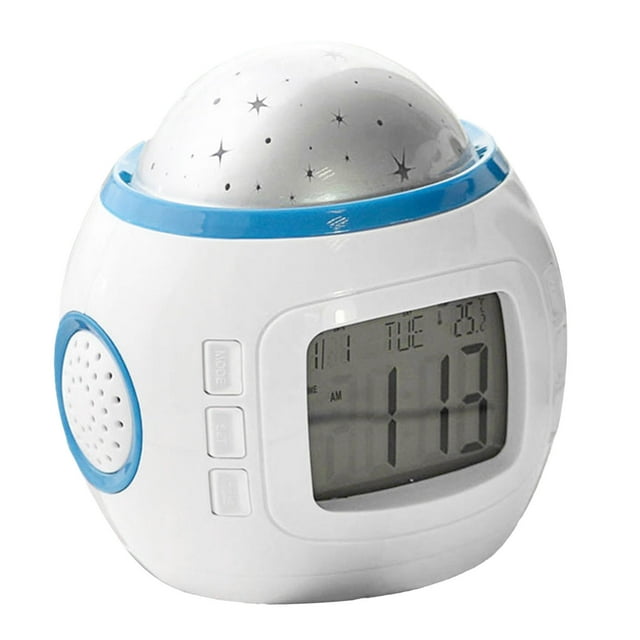 Reloj Despertador Digital Con Proyector De Cielo, Temporizador De Cuenta Atrás, Función De Repetición Romántica, Pantalla De Calendario, Lámpara De Proyección, Reloj Para