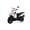 White, variant on X-Pro Fiji 150 Gas Moped for Adults with 13" Aluminum Wheels, Electric & Kick Start, Automatic CVT Transmission, Large Headlight!