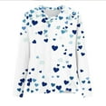 thumbnail image 5 of LIBRCLO Womens Shirts Long Sleeve Crewneck Pullover Tops, Valentines Day Casual Holiday Graphic T Shirts, 5 of 8