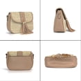 thumbnail image 4 of Women Mini Straw Woven Cross-body Shoulder Bag Flap Handbag Clutch, 4 of 6