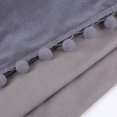 thumbnail image 5 of Velvet Valance for Kitchen Tier Curtains for Small Windows Room Darkening Curtains Cafe Curtains for Living Room Bedroom Bathroom,26" W x 45" L, Grey, 5 of 6