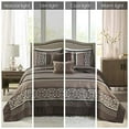 thumbnail image 2 of Princeton Ensemble de Courtepointe Jacquard 5 Pcs Rouge Grand Lit, 2 of 5