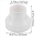 thumbnail image 3 of 5X Ventilation Pipe Reducer Adapter Pipe Air Duct Adapter Pipe Connector for Inline Ventilation System(200-150mm), 3 of 3