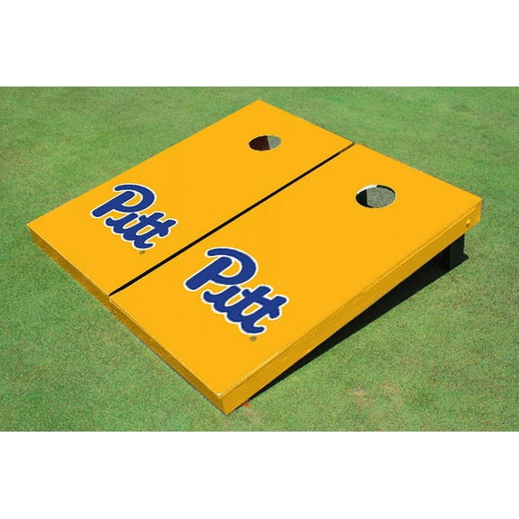 University of Pittsburgh Yellow Matching Solid Cornhole Boards