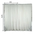 thumbnail image 3 of Efavormart 2 Pack | White Fire Retardant Sheer Organza Premium Curtain Panel Backdrops With Rod Pockets - 10ftx10ft, 3 of 10