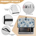 thumbnail image 6 of Renewold Toaster Oven Protective Cover Polyester Countertop Appliance Cover for Countertop Convection Oven Air Fryer Kitchen Accessories, 22.5 x 18.5 x 13 Inches, Peony Floral Blue, 6 of 7