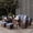 Brown /Navy Blue, variant on LayinSun 5 Pieces Outdoor Patio Furniture Set, Rattan Wicker Sectional Swivel Rocker Chairs Sets