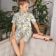 thumbnail image 4 of Balery Wildflower Honeybee Conjunto de Pijama Infantil de Manga Corta con Estampado – Ropa de Dormir de Algodón Suave-4X-Large, 4 of 6