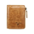 thumbnail image 1 of Slim Bifold RFID Blocking Leather Wallet for Men Durable Zipper Style Card Holder Design Ideal for Daily Use Compact and Functional, 1 of 3