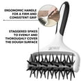 thumbnail image 5 of Orblue Pizza Dough Docker Pastry Roller with Spikes, Pizza Docking Tool for Home & Commercial Kitchen - Pizza Making Accessories that Prevent Dough from Blistering, Black, 5 of 9