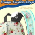 thumbnail image 5 of Pioneer Flower Floral Print Pattern 17" School Backpacks for Teens,Waterproof Oxford Fabric,S-Shape Padded Straps for School,Travel,Hiking,Camping, 5 of 5