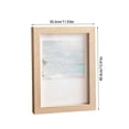 thumbnail image 2 of Wood Picture Frame Wooden Picture Frame 12 X 16 Inch Rustic Wood Photo FrameforWall Display Hollow Cut Out Shadow Box Frame Brown Single Pack, 2 of 8