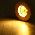 thumbnail image 7 of Uxcell Round Wooden 2.36" 3-Colors Light Dimmable Display Base Stand LED Light Wood, 7 of 7
