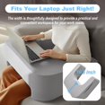 thumbnail image 4 of Cojín de lectura Codi Lap Desk Gaming con bolsillo lateral, color gris, 4 of 7